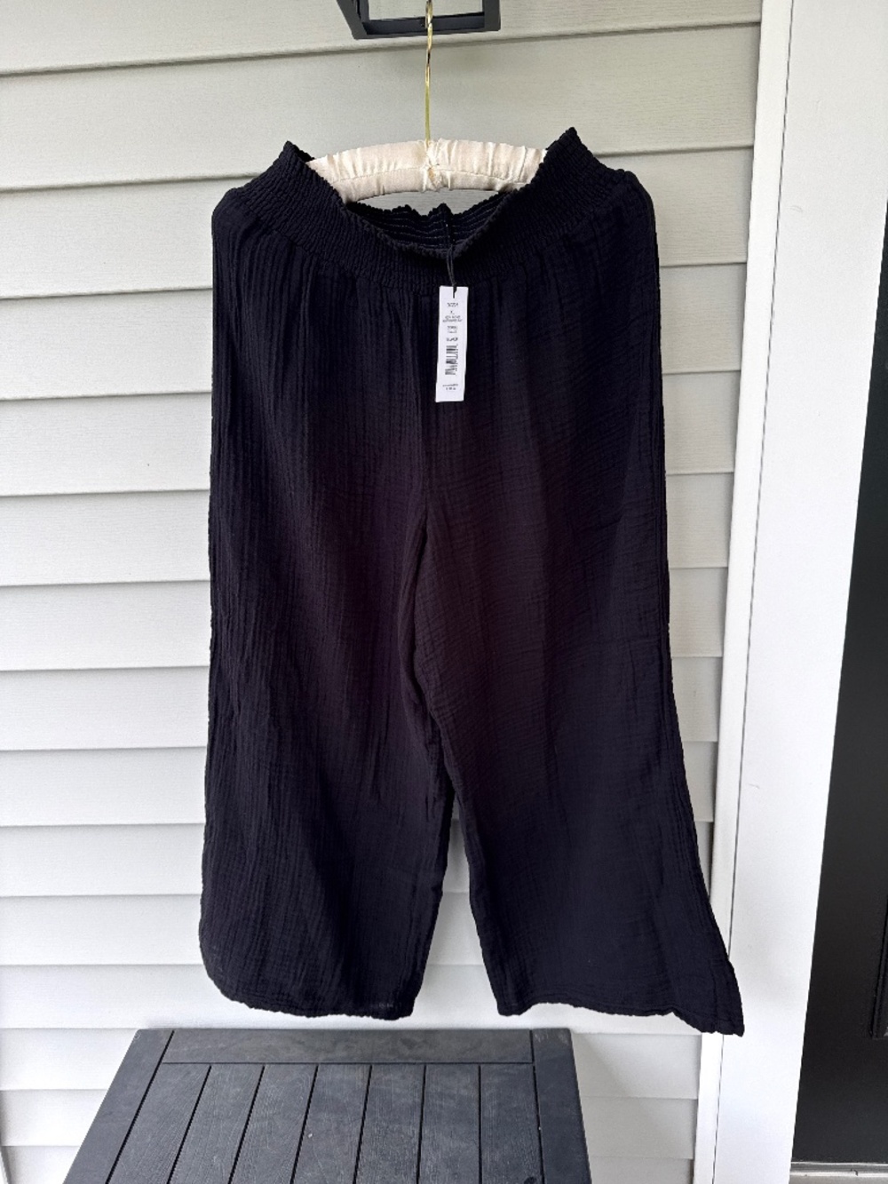 Michael Stars Medina Smocked Waist Cropped Pant